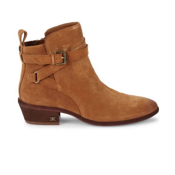 Sam Edelman Polina Suede Heeled Booties NEW - Picture 1 of 10